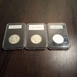 Three Franklin Half Dollar 1962P, 1962P and 1961D