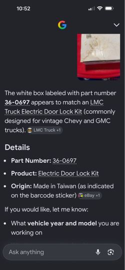 Electric Door Lock Kit