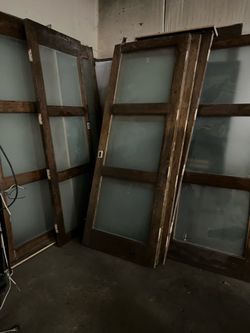 FULL CUSTOM RESTAURANT / OFFICE BUILD-OUT PACKAGE – DOORS, CURVED GLASS, TRIM (MUST GO)