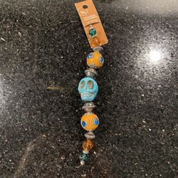 Gorgeous Skull Strung Beads 7”