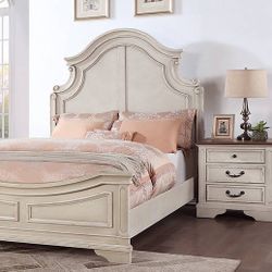 Queen Bed, Dresser, Mirror, Nightstand $1300