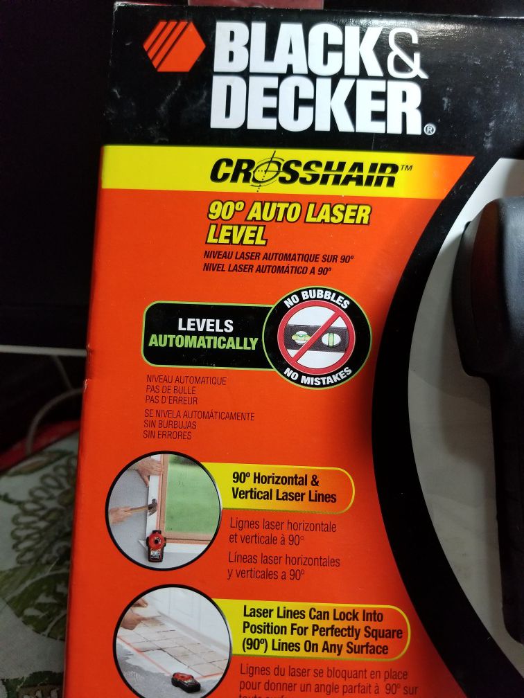 Black & Decker Crosshair 90 Auto Laser Level BDL400S Box is