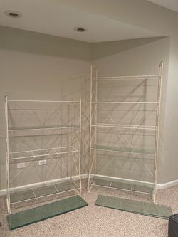 IKEA tempered glass shelving units