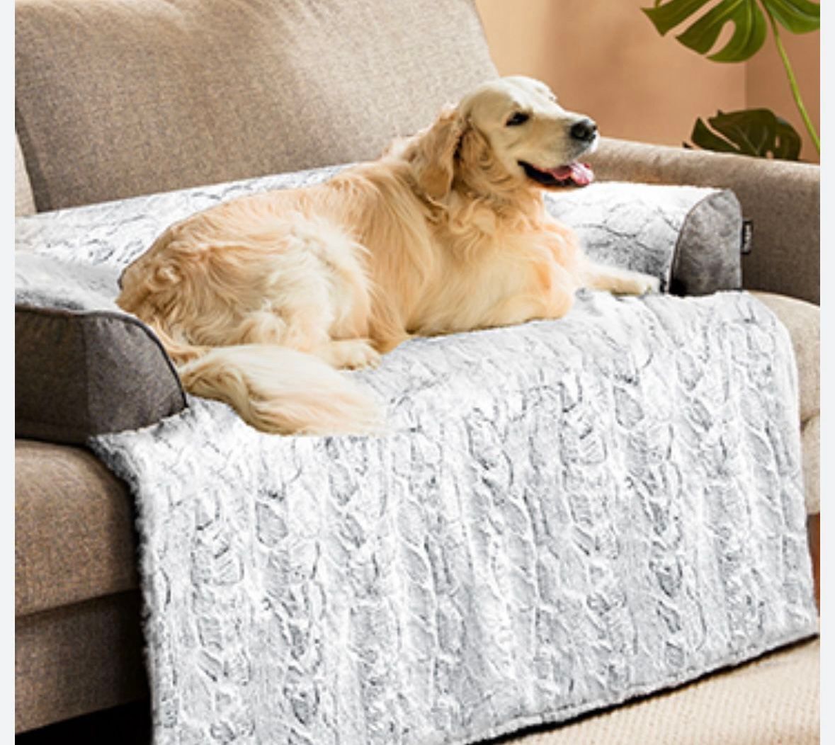 Calming Dog Couch Bed Mat 41 X 37”, Gray