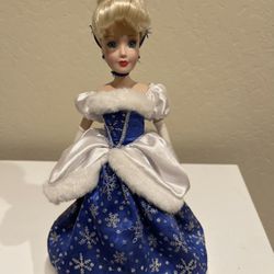 3 Barbie Collectable Porcelain Cinderella Doll