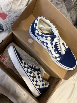 Blue Checkered Vans