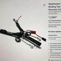 Roadmaster  677 Nighthawk Non Binding Tow  Bar Motor Home Mounted 8,000 Lb Weight Capacity 