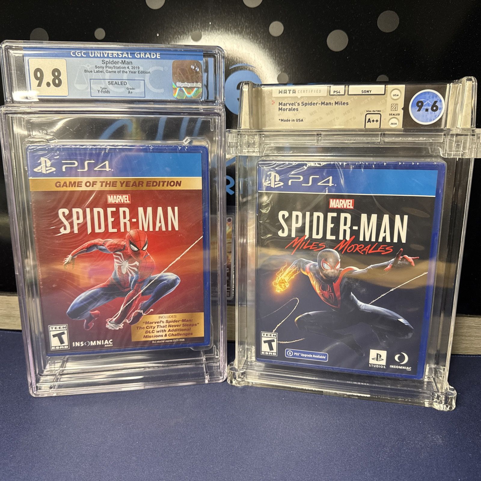 Marvel's Spider-Man: (2019) CGC Graded 9.8 PS4/Marvel Miles Morales WATA 9.6 Lot