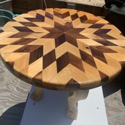 Handcrafted Polyacrylic Unique Wooden Table