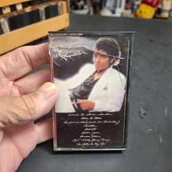 Michael Jackson's Thriller Album On Cassette Tape 1982 (Crack On Case)