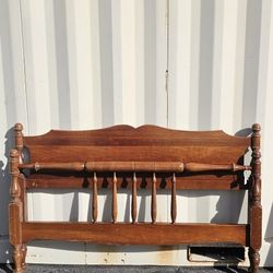 Wood Queen Head & Footboard 