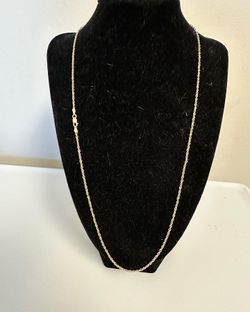 10 Karat Gold Rope Chain. 2mm/24”