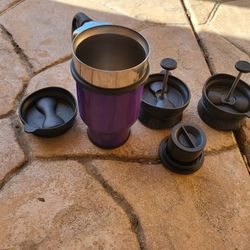 Offers welcome: Planetary design coffee press mug with hidden storage 