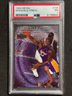 1999 Metal #105 SHAQUILLE O'NEAL Los Angeles Lakers PSA 7 HOF Lakers🔥🔥🔥