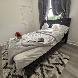 Bed Headboard/Skirt Frame And Dresser 