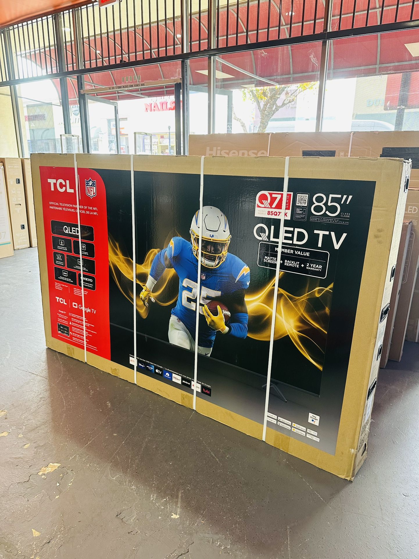 85” TCL QLED Q77K 4K UHD Smart Tv 