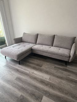Grey Fabric SECTIONAL for sale 🛋️