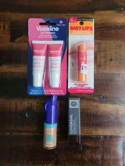 Lip Bundle Nyx Vaseline Maybelline Covergirl