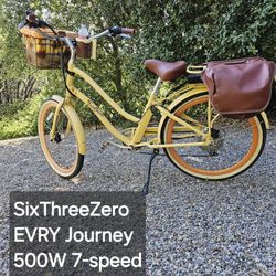 I REALLY need to sell! SixThreeZero 500w 7-speed EVRYjourney Ladies Cruiser ELECTRIC BIKE