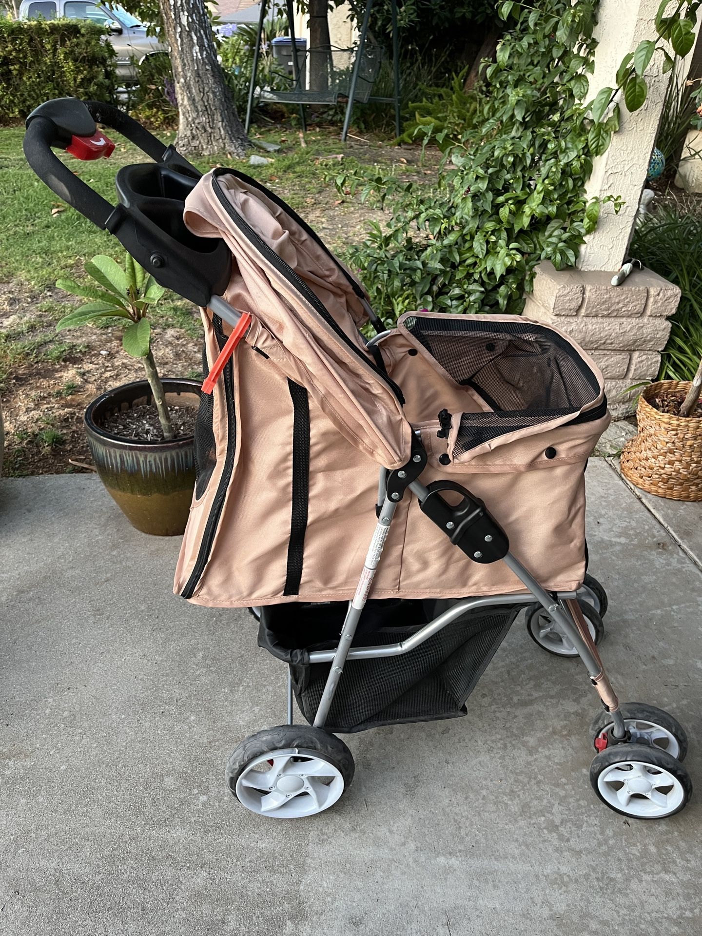 Tan Pet Stroller