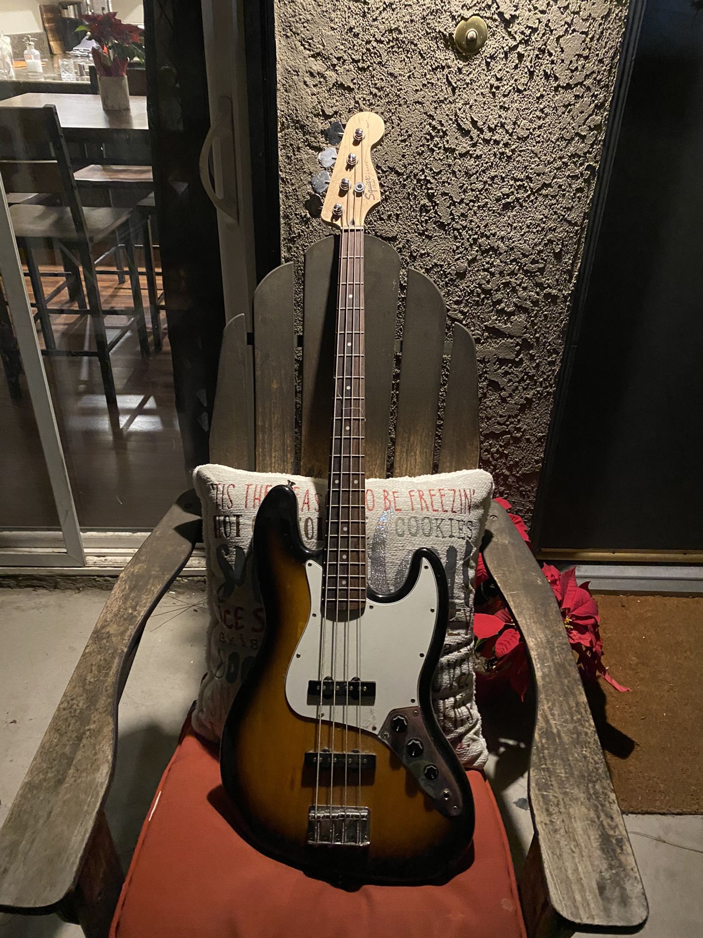 Squire electric bass guitar