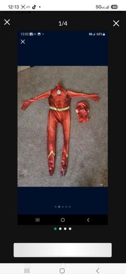 The Flash Season 5 Barry Allen Printed Jumpsuit Costume