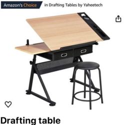 Drafting Table - Art Table With Drawers