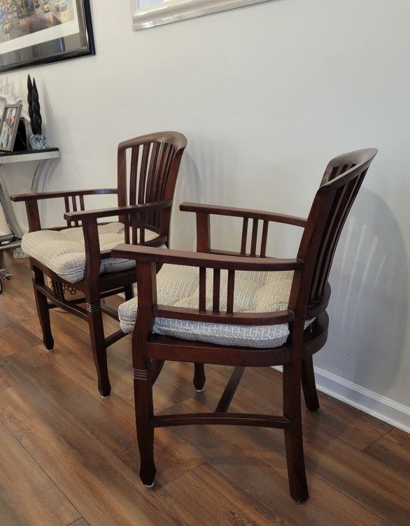 Teak Wood Orleans Armchairs