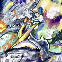 Abstract Art Piece On Canvas