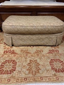 Large Upholstered Ottoman Bench – Excellent Condition