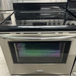 5 Burner Stainless Glass Top Stove 