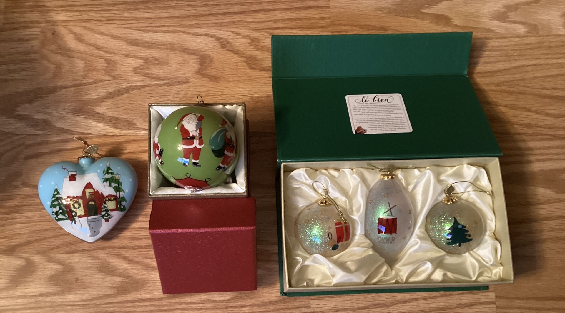 Pier One Li Bien ornament lot (new in box)