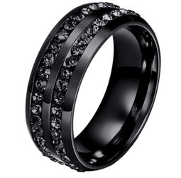 New s924 black gunmetal wedding ring set engagement ring men’s band