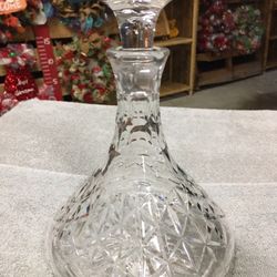   Vintage Stuart crystal Great Britain decanter with top 