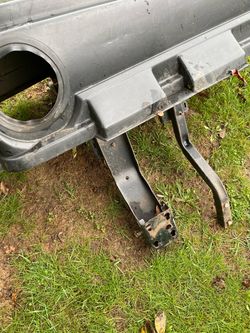 Husqvarna 46 inch riding mower rear grass bagger system XLarge 3 bin