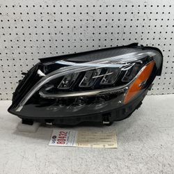 2015 2018 MERCEDES BENZ C CLASS LEFT SIDE LED HEADLIGHT LAMP OEM 