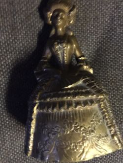 Exceptional Brass Bell Lady