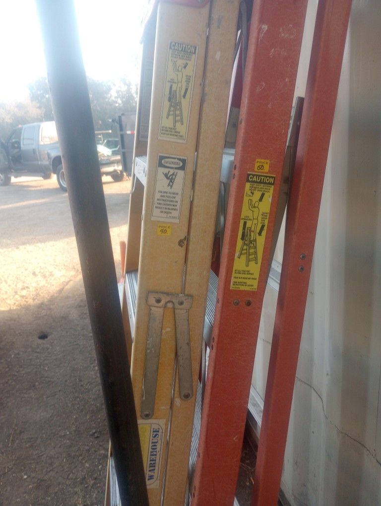 6ft 8ft Folding Ladders Fiberglass Aluminum