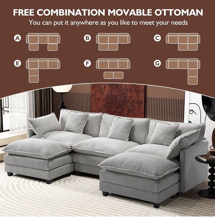 The Most Comfortable Couch See for Yourself  New Gray Cloud Couch