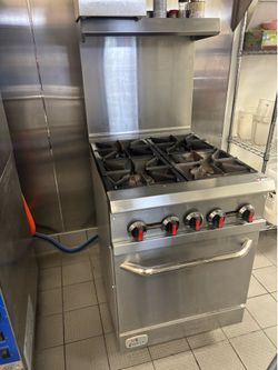 NSF Gas Range 4 burner