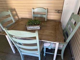 Heavy table and 4 chairs