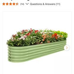 9-in-1 Modular 17 in. H Customizable Galvanized Steel Raised Garden Bed Kit with Multiple Configurations