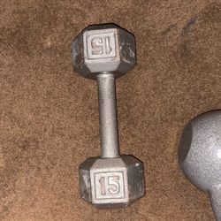 15 Lbs Dumbbell iron