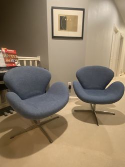 Pair Of Swan Chairs