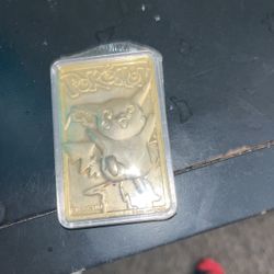 23 Karat Special Edition Pikachu Trading Card 