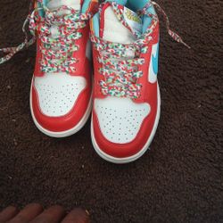 Fruity Pebble Dunks Only Worn Once