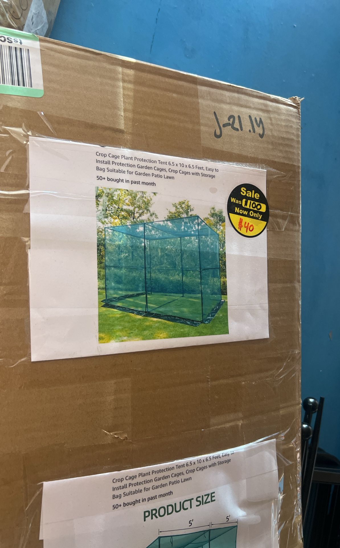 Plant Tent 6.5 X 10 X 6.5 Feet.