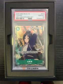 One Piece TCG Tashigi (3rd Anniversary Event) OP12-031 PSA 10
