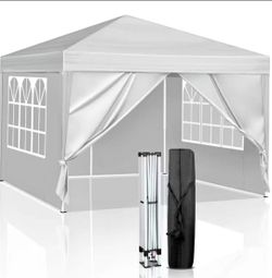 10'x10' pop up Outdoor Canopy Tent Patio Camping Gazebo Storage Shelter Pavilion Cater Party Wedding BBQ Events Tent w/Removable Sidewalls