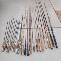 Lot Of (27) FISHING POLES